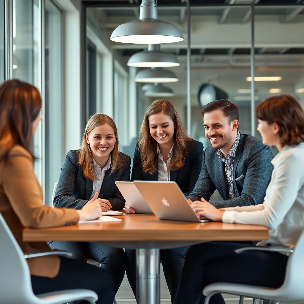 Professioneel team werkt samen aan operationele optimalisatie