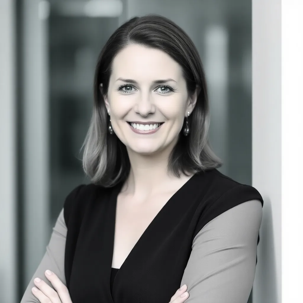 Portret van Marieke Visser, CEO van een toonaangevend Nederlands technologiebedrijf